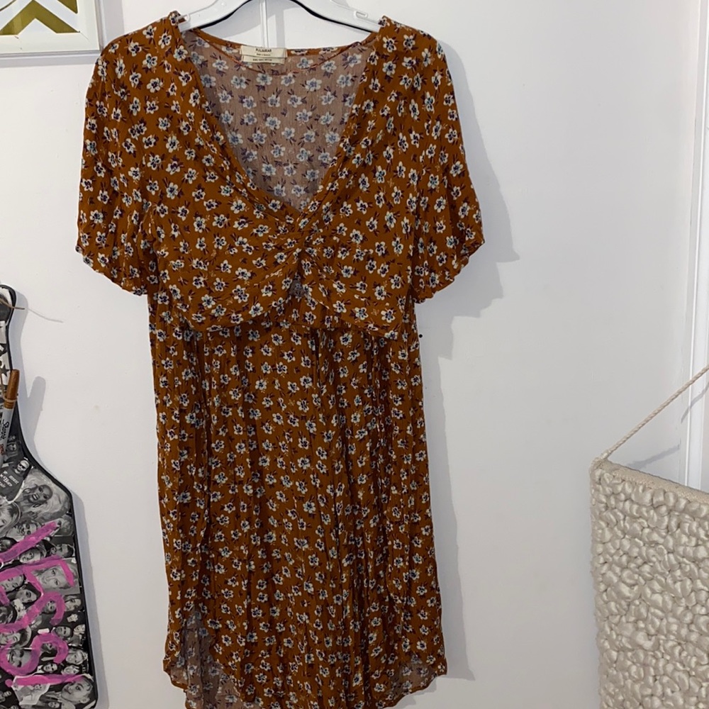 Pull & Bear matching cropped shirt and skirt set